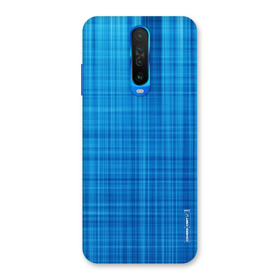 Stripe Blue Abstract Back Case for Poco X2