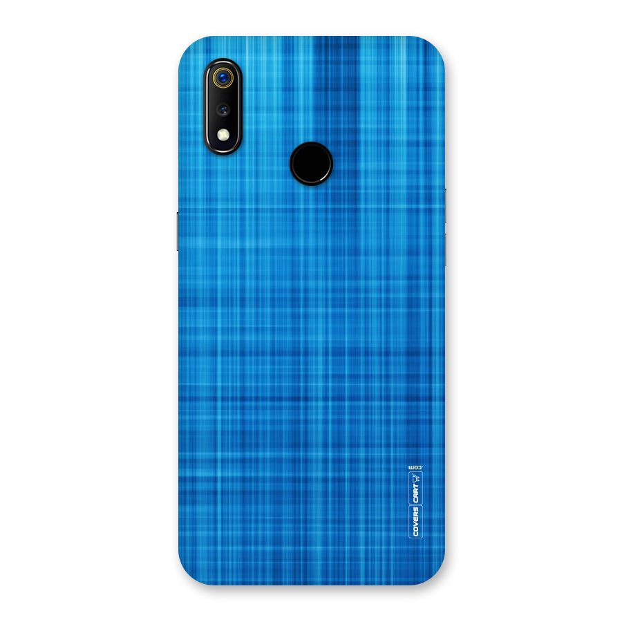 Stripe Blue Abstract Back Case for Realme 3