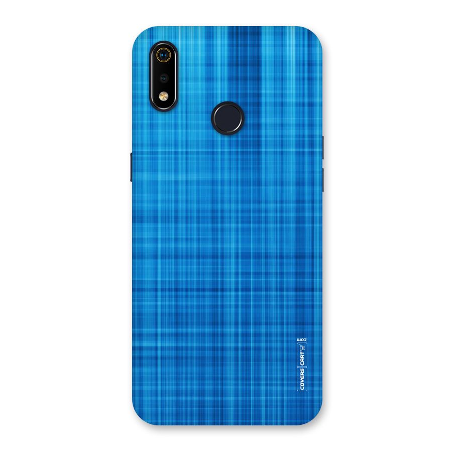 Stripe Blue Abstract Back Case for Realme 3i