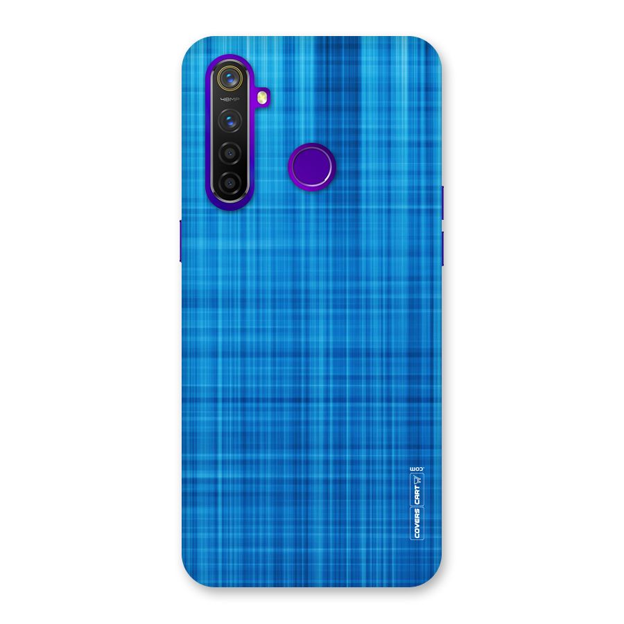 Stripe Blue Abstract Back Case for Realme 5 Pro