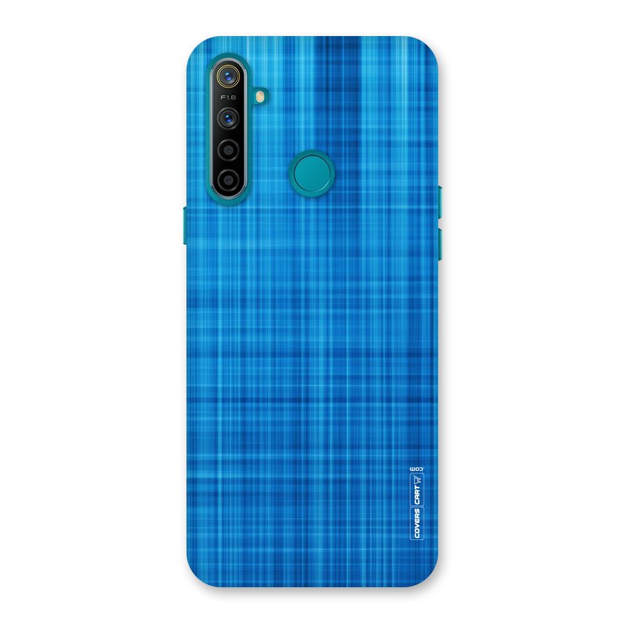 Stripe Blue Abstract Back Case for Realme 5i