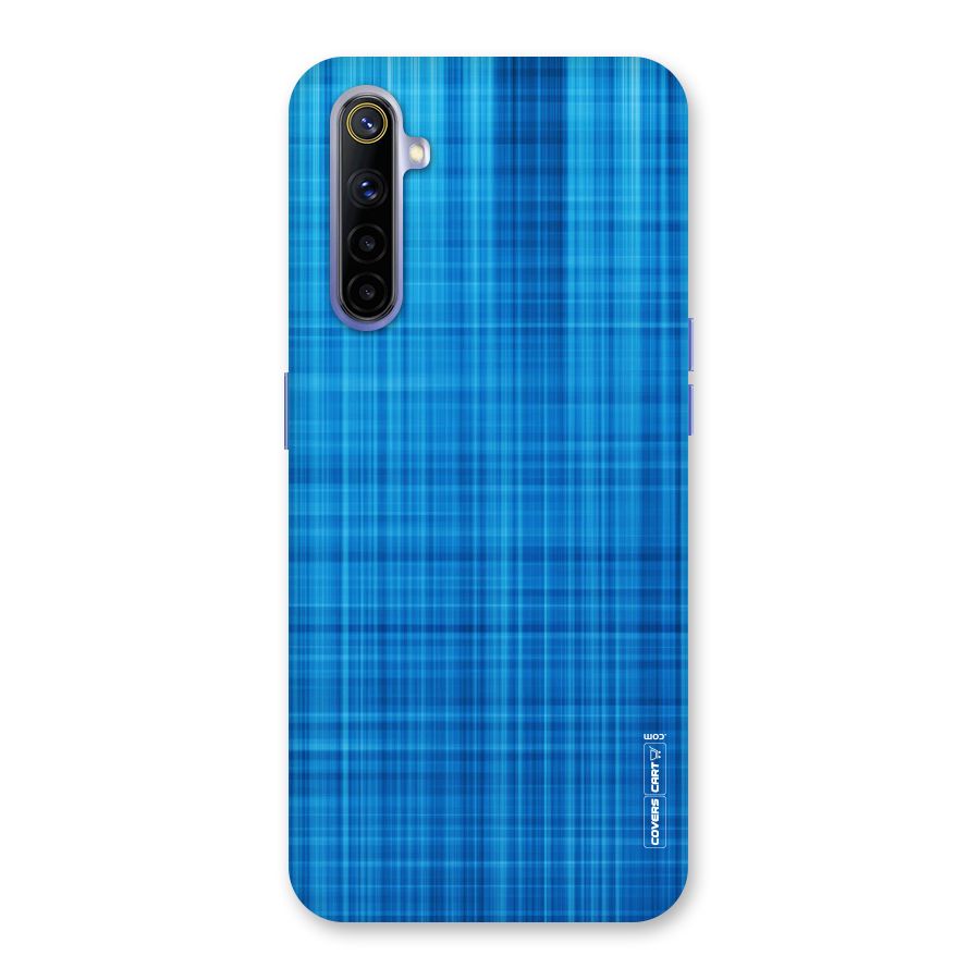 Stripe Blue Abstract Back Case for Realme 6i