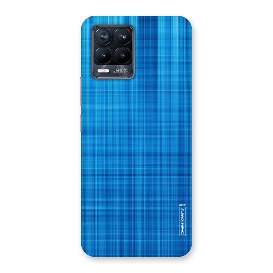 Stripe Blue Abstract Back Case for Realme 8 Pro