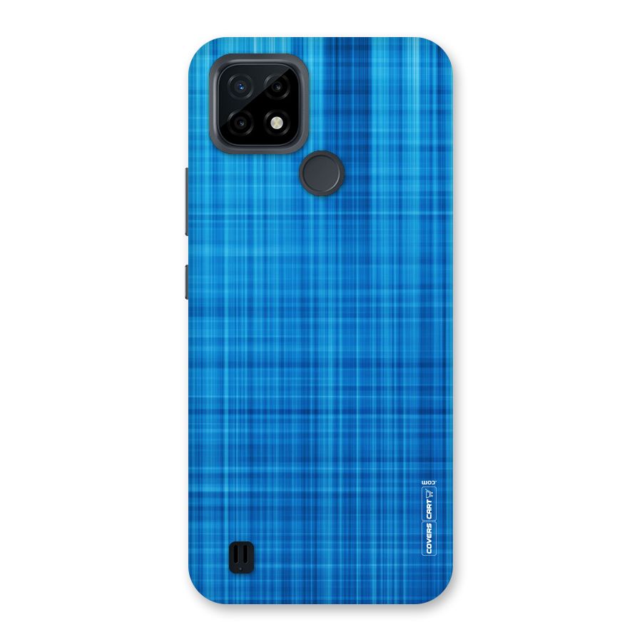 Stripe Blue Abstract Back Case for Realme C21