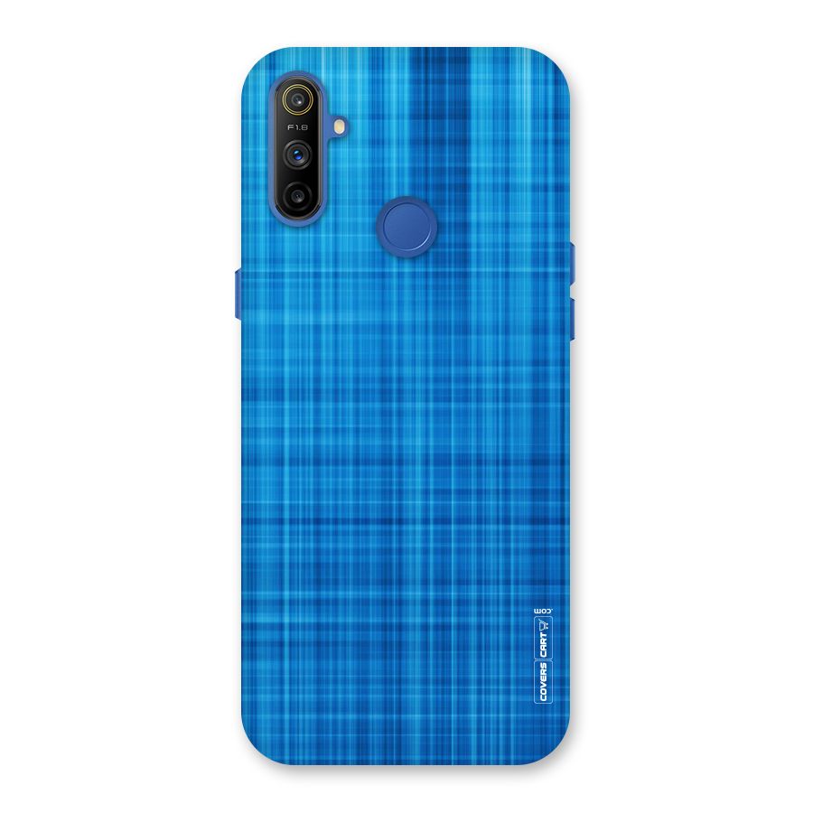 Stripe Blue Abstract Back Case for Realme Narzo 10A