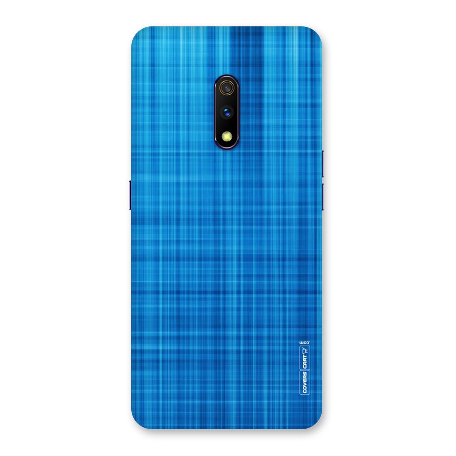 Stripe Blue Abstract Back Case for Realme X