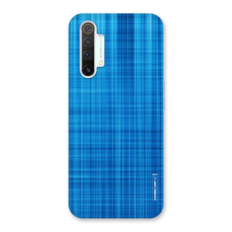 Stripe Blue Abstract Back Case for Realme X3