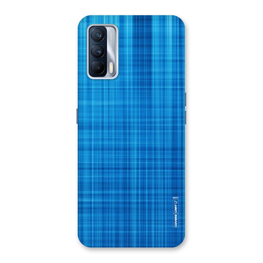 Stripe Blue Abstract Back Case for Realme X7