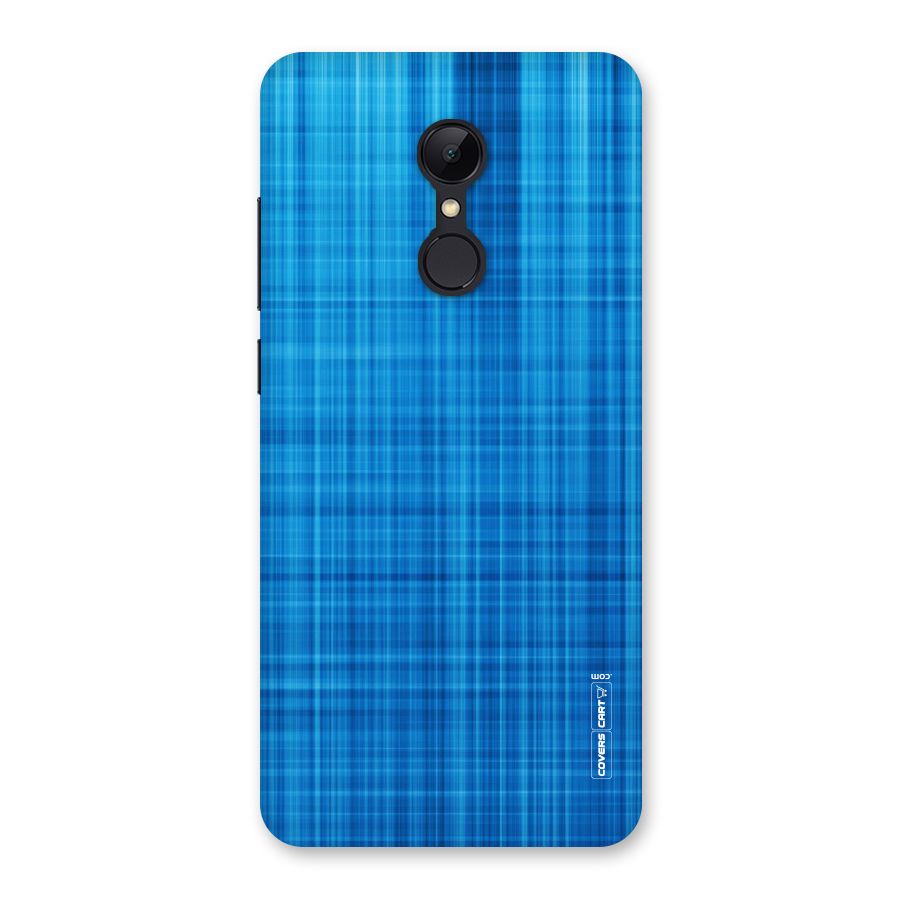 Stripe Blue Abstract Back Case for Redmi 5