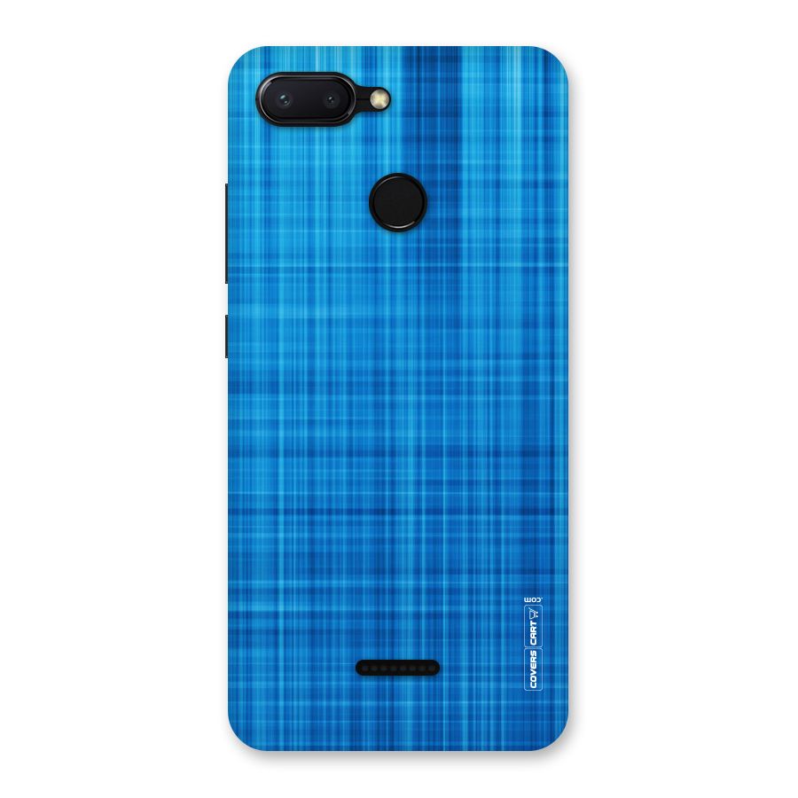 Stripe Blue Abstract Back Case for Redmi 6