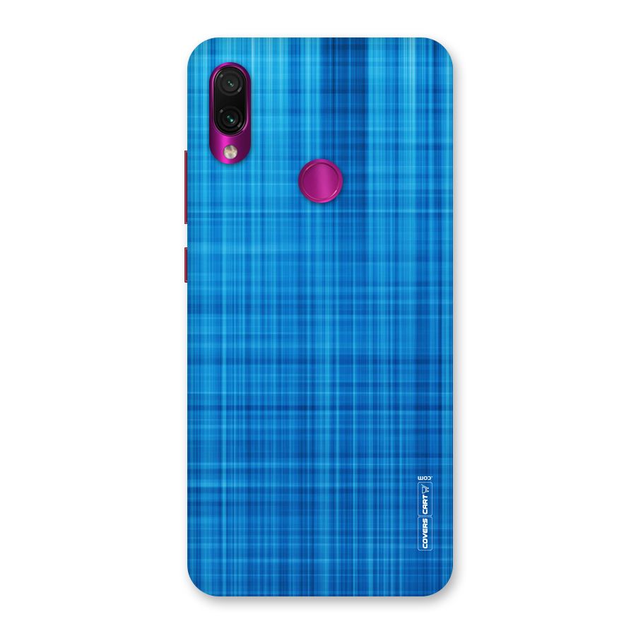 Stripe Blue Abstract Back Case for Redmi Note 7 Pro