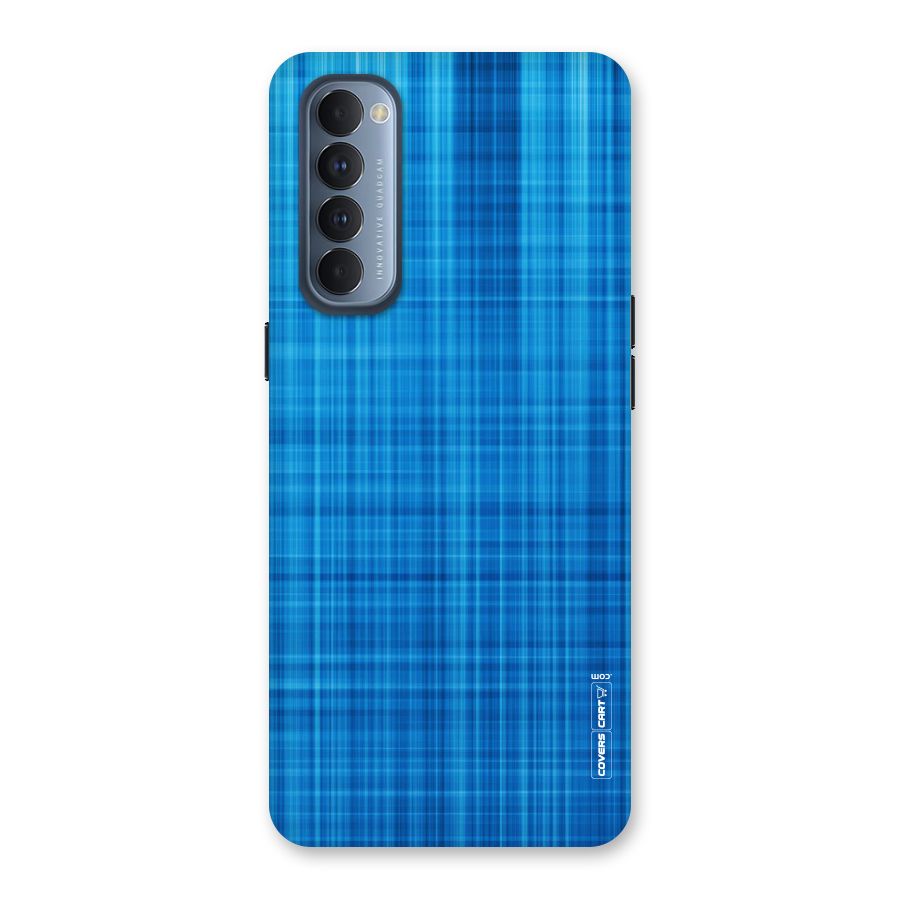 Stripe Blue Abstract Back Case for Reno4 Pro