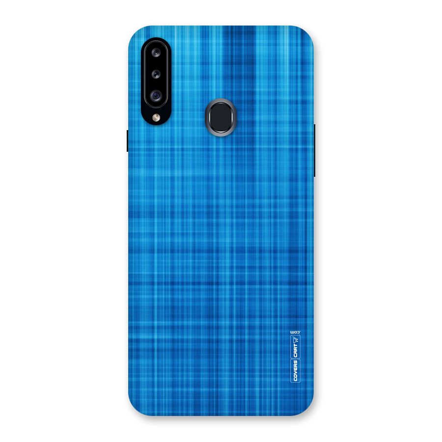 Stripe Blue Abstract Back Case for Samsung Galaxy A20s