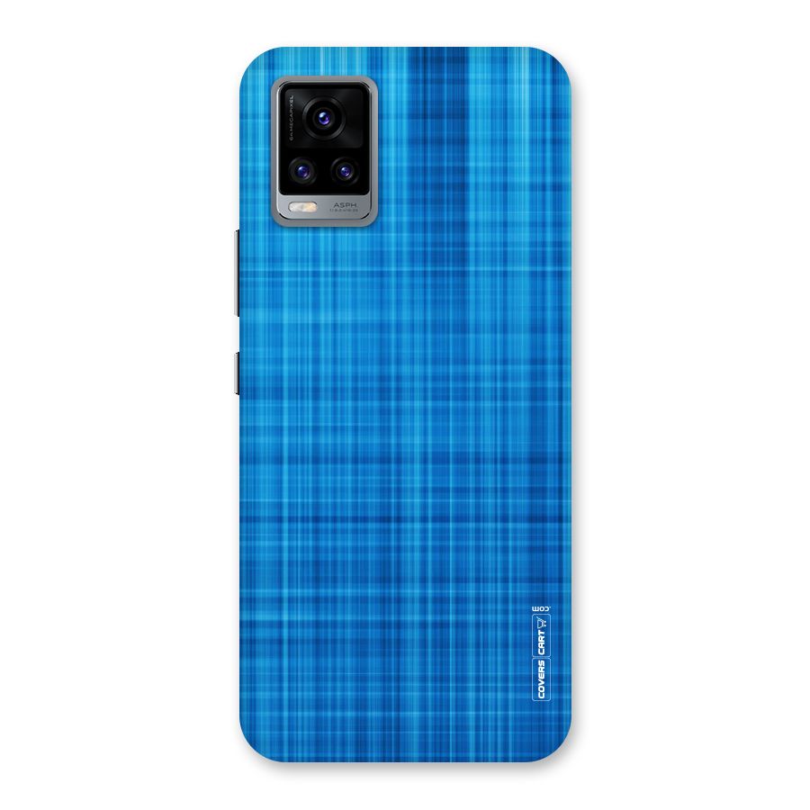 Stripe Blue Abstract Back Case for Vivo V20