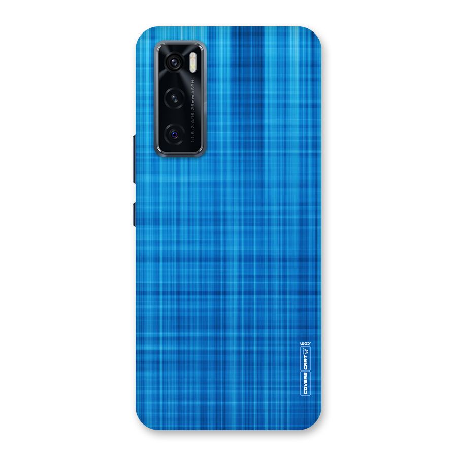 Stripe Blue Abstract Back Case for Vivo V20 SE