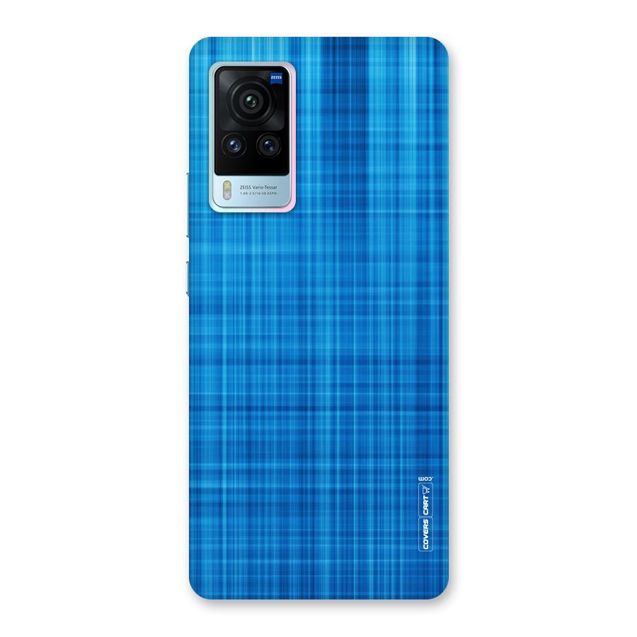 Stripe Blue Abstract Back Case for Vivo X60 Pro