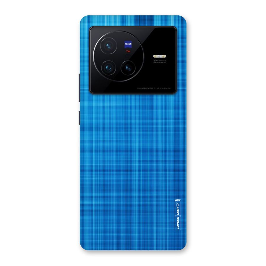 Stripe Blue Abstract Back Case for Vivo X80