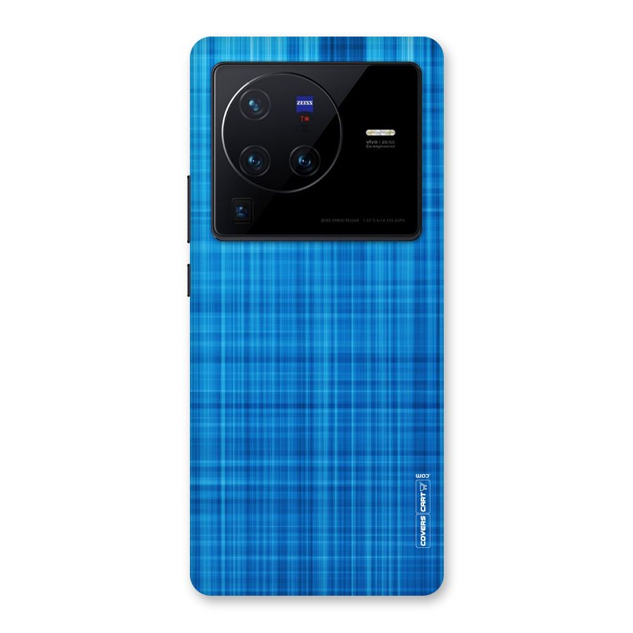 Stripe Blue Abstract Back Case for Vivo X80 Pro