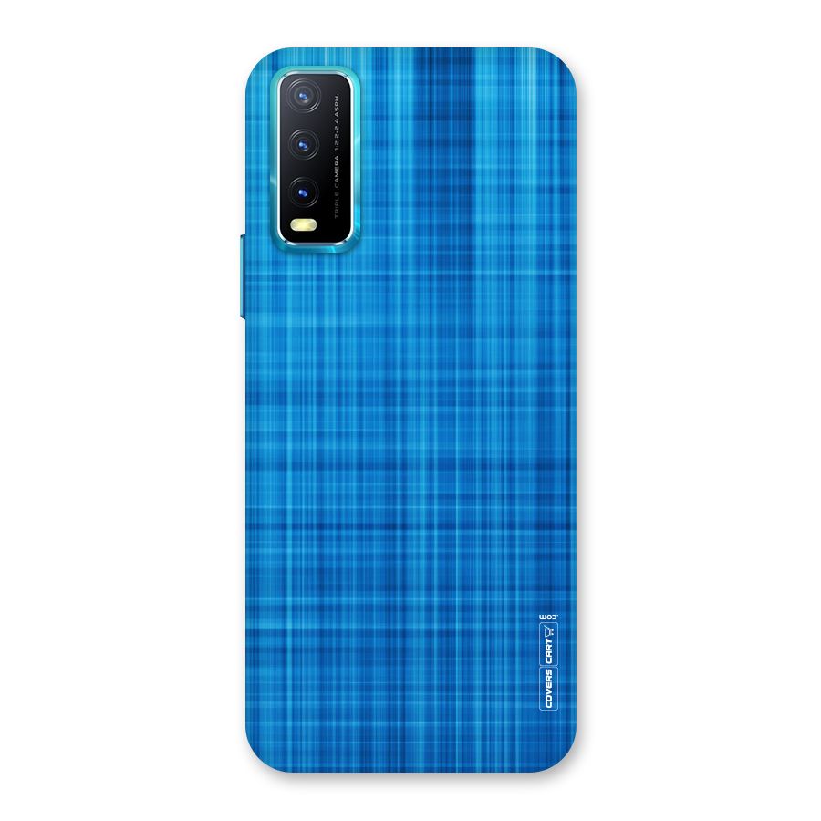 Stripe Blue Abstract Back Case for Vivo Y20A