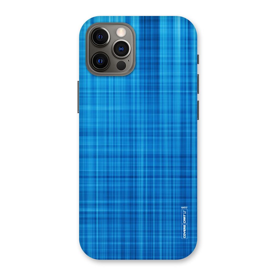 Stripe Blue Abstract Back Case for iPhone 12 Pro