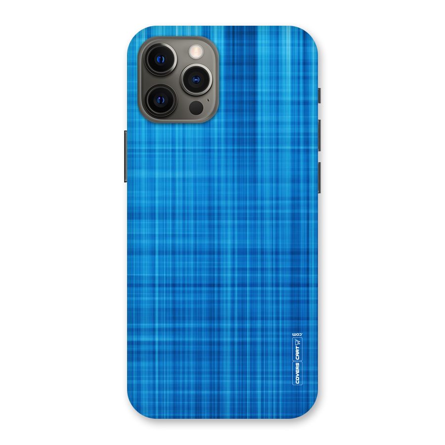 Stripe Blue Abstract Back Case for iPhone 12 Pro Max
