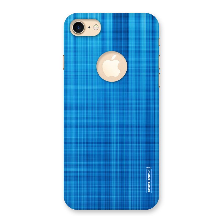 Stripe Blue Abstract Back Case for iPhone 7 Logo Cut