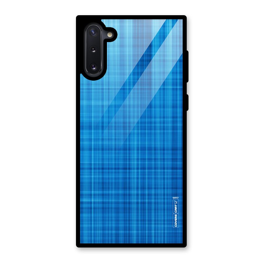 Stripe Blue Abstract Glass Back Case for Galaxy Note 10