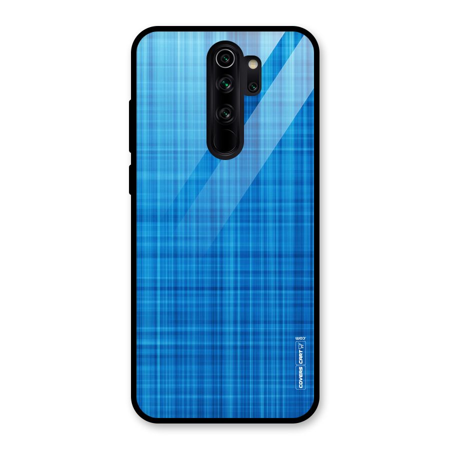 Stripe Blue Abstract Glass Back Case for Redmi Note 8 Pro