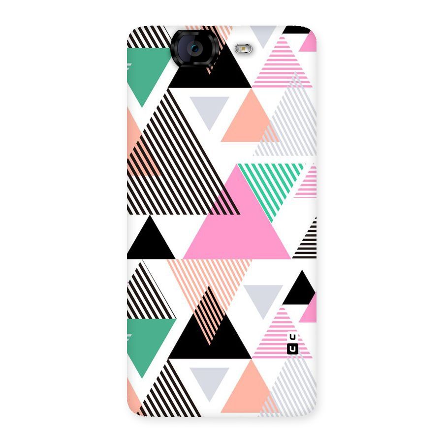 Stripes Abstract Colors Back Case for Canvas Knight A350