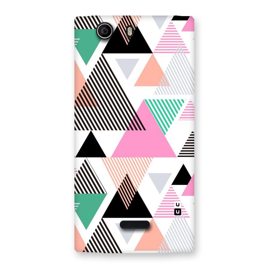 Stripes Abstract Colors Back Case for Canvas Nitro 2 E311
