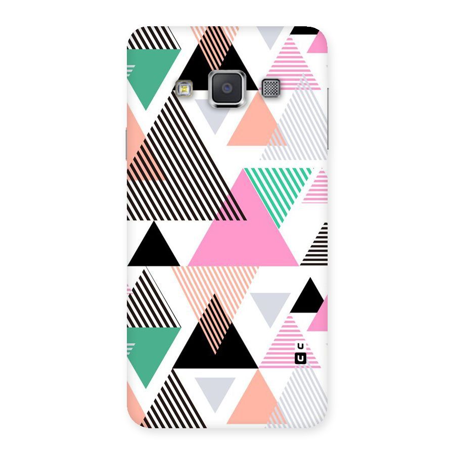 Stripes Abstract Colors Back Case for Galaxy A3