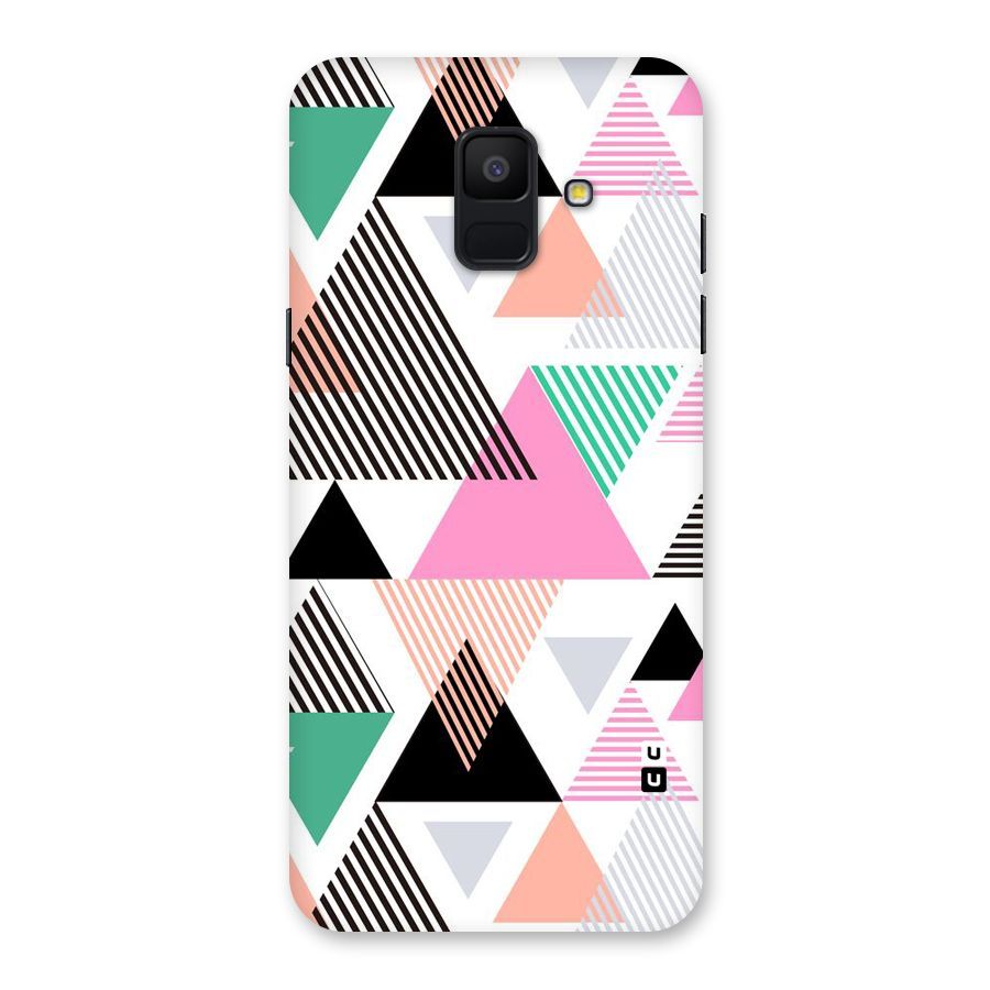 Stripes Abstract Colors Back Case for Galaxy A6 (2018)