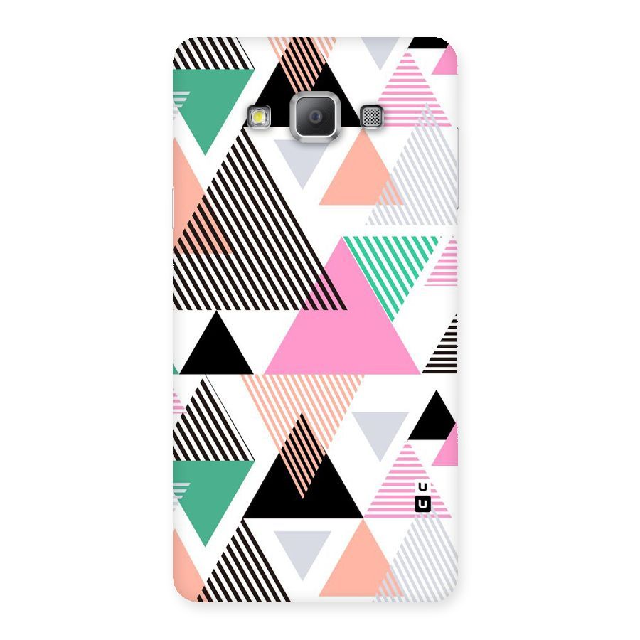 Stripes Abstract Colors Back Case for Galaxy A7