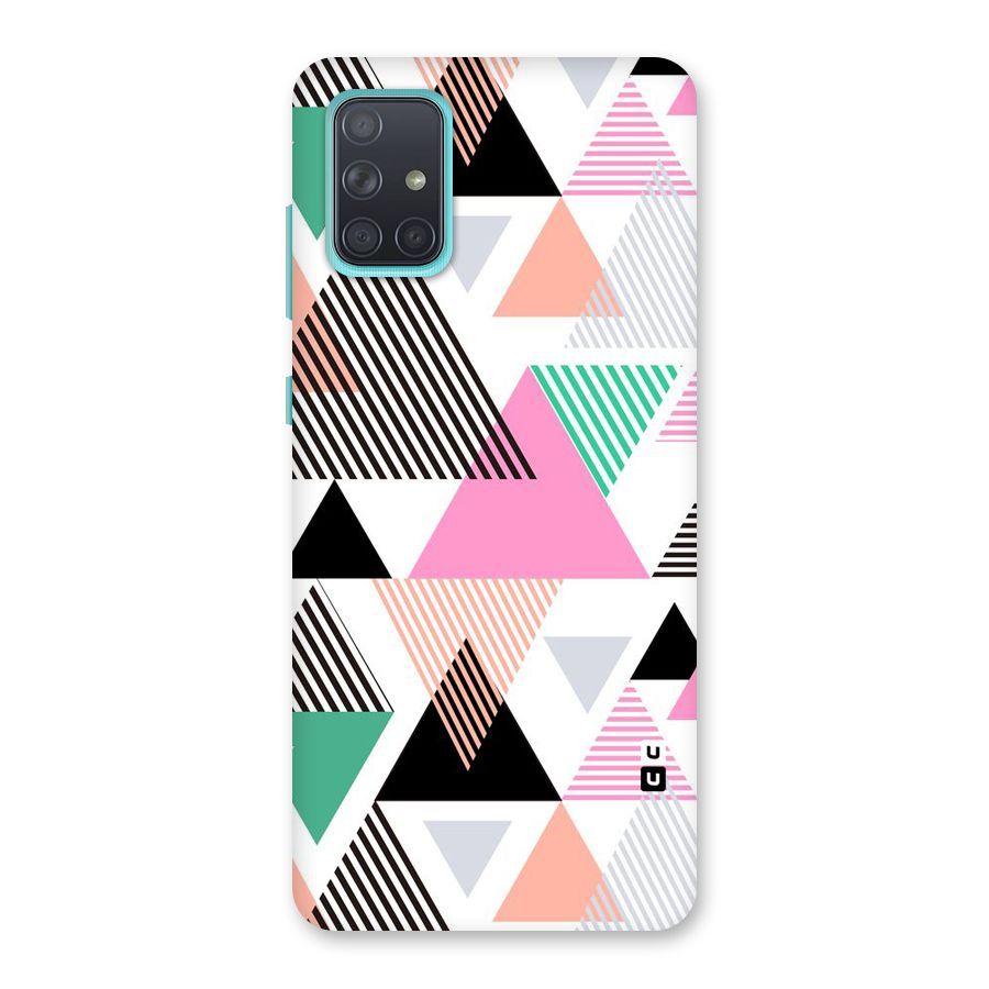 Stripes Abstract Colors Back Case for Galaxy A71
