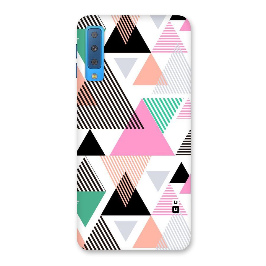 Stripes Abstract Colors Back Case for Galaxy A7 (2018)