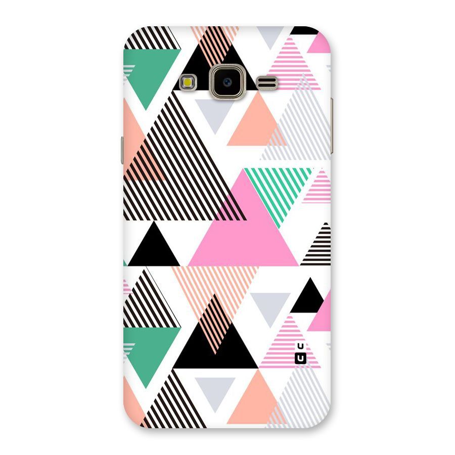 Stripes Abstract Colors Back Case for Galaxy J7 Nxt