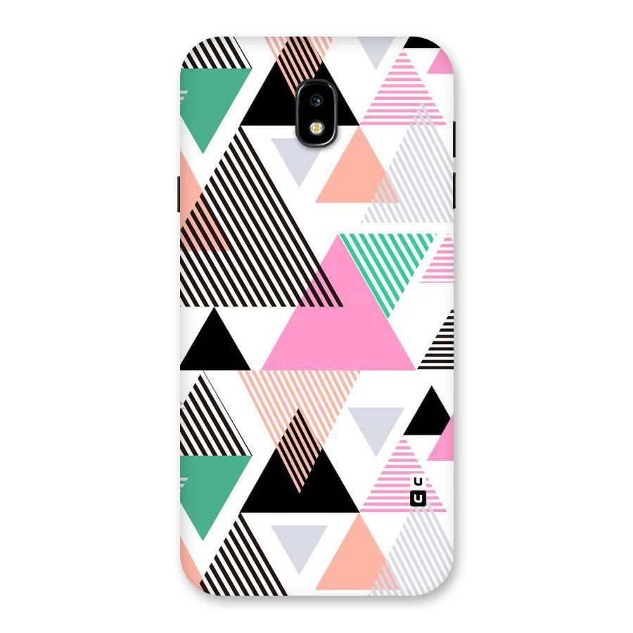 Stripes Abstract Colors Back Case for Galaxy J7 Pro