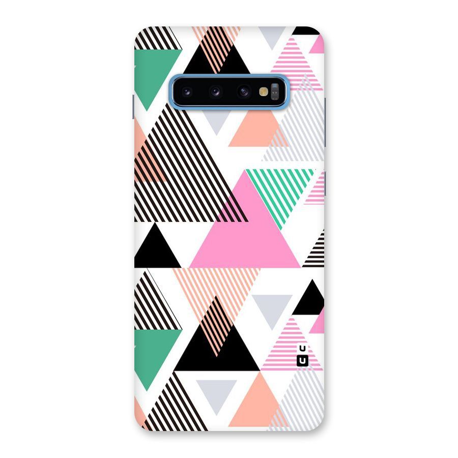 Stripes Abstract Colors Back Case for Galaxy S10 Plus
