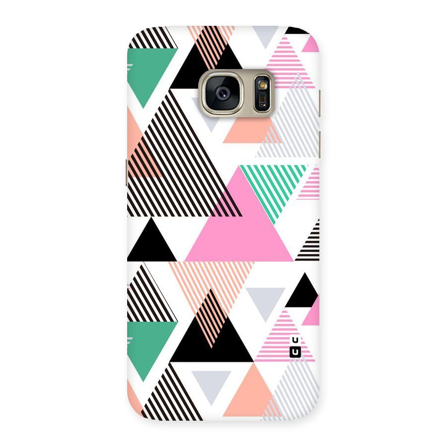 Stripes Abstract Colors Back Case for Galaxy S7