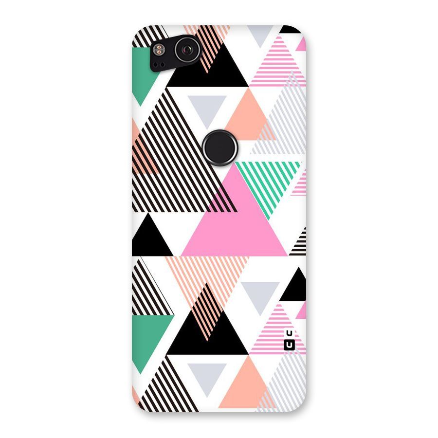 Stripes Abstract Colors Back Case for Google Pixel 2