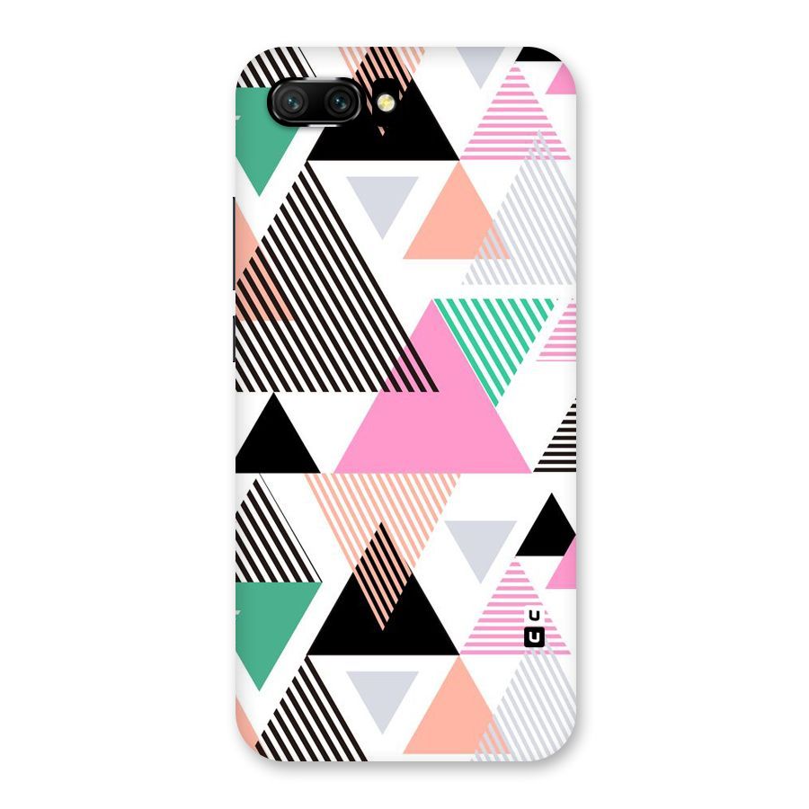 Stripes Abstract Colors Back Case for Honor 10