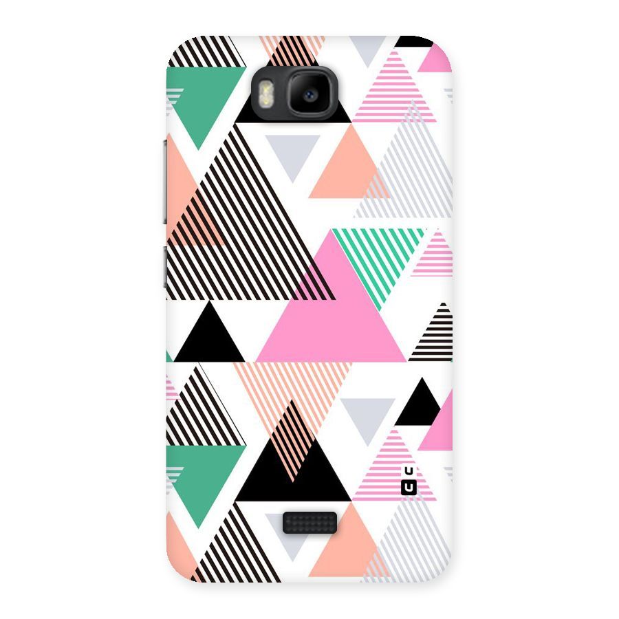 Stripes Abstract Colors Back Case for Honor Bee