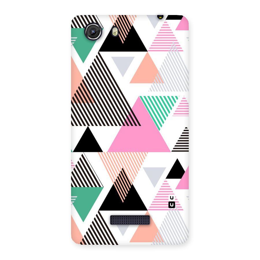 Stripes Abstract Colors Back Case for Micromax Unite 3