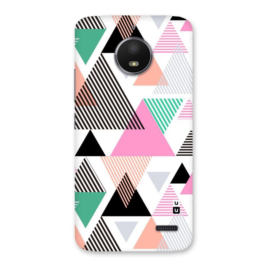 Stripes Abstract Colors Back Case for Moto E4