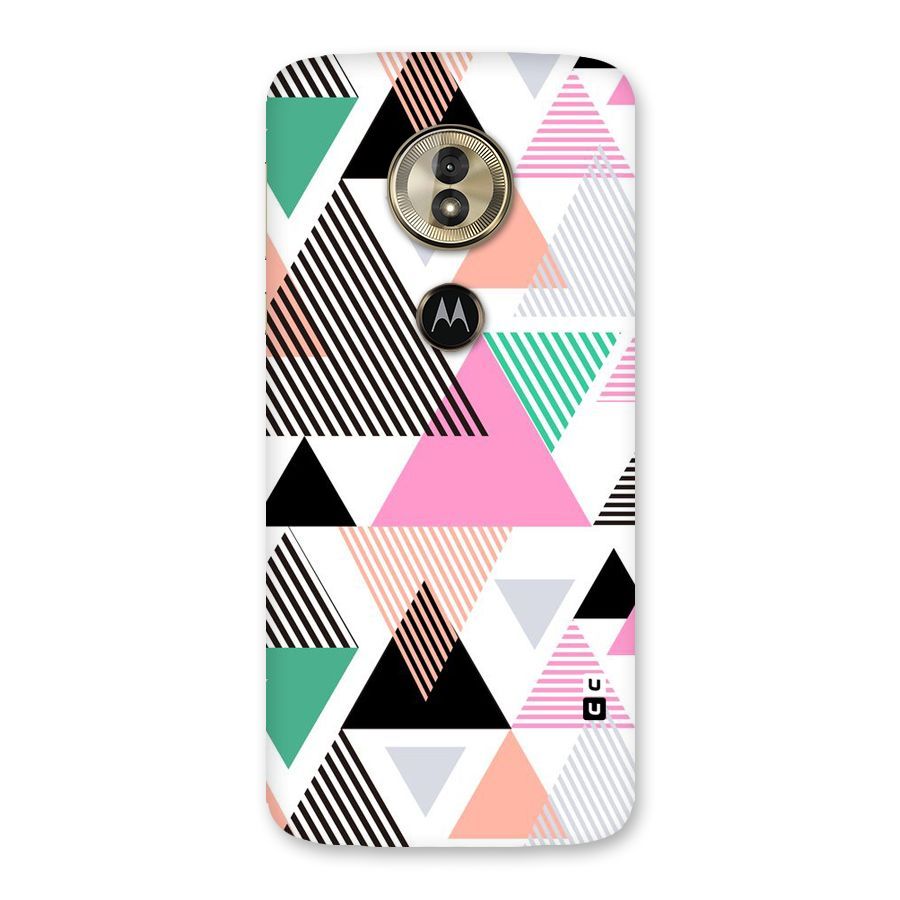 Stripes Abstract Colors Back Case for Moto G6 Play