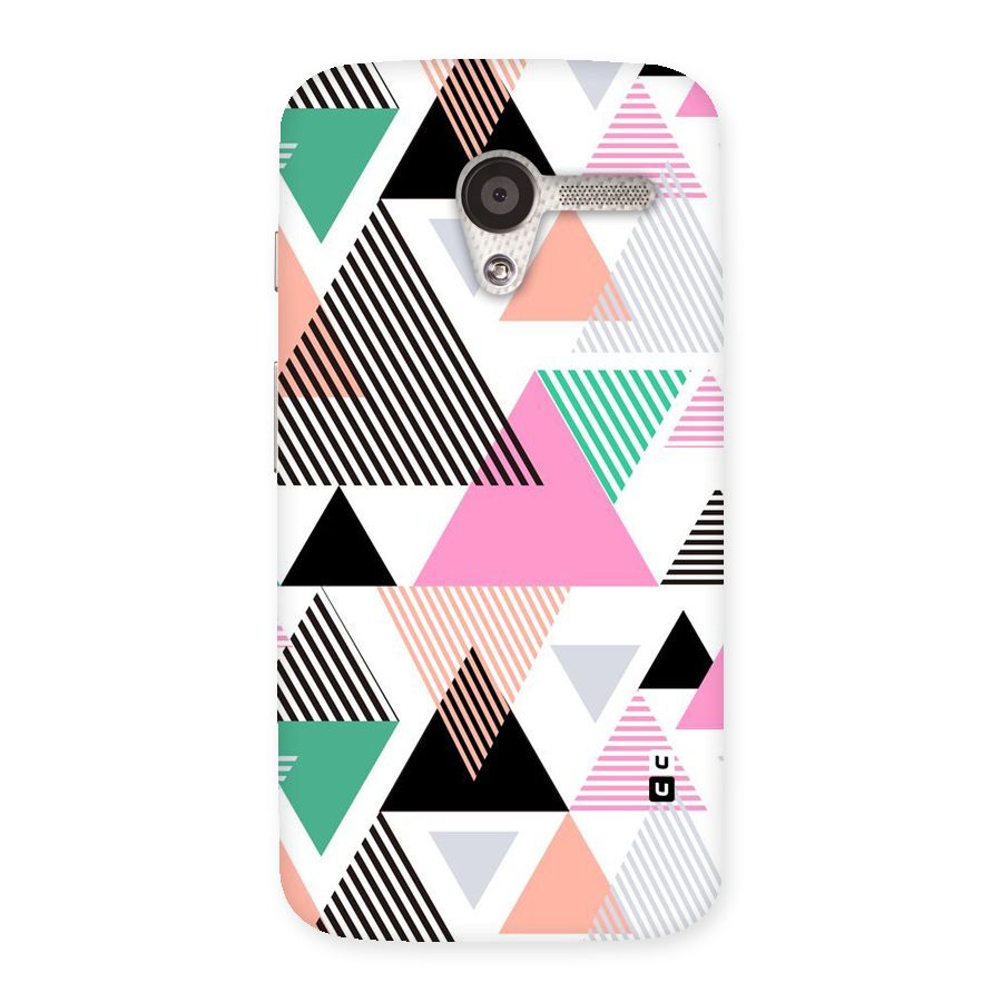 Stripes Abstract Colors Back Case for Moto X