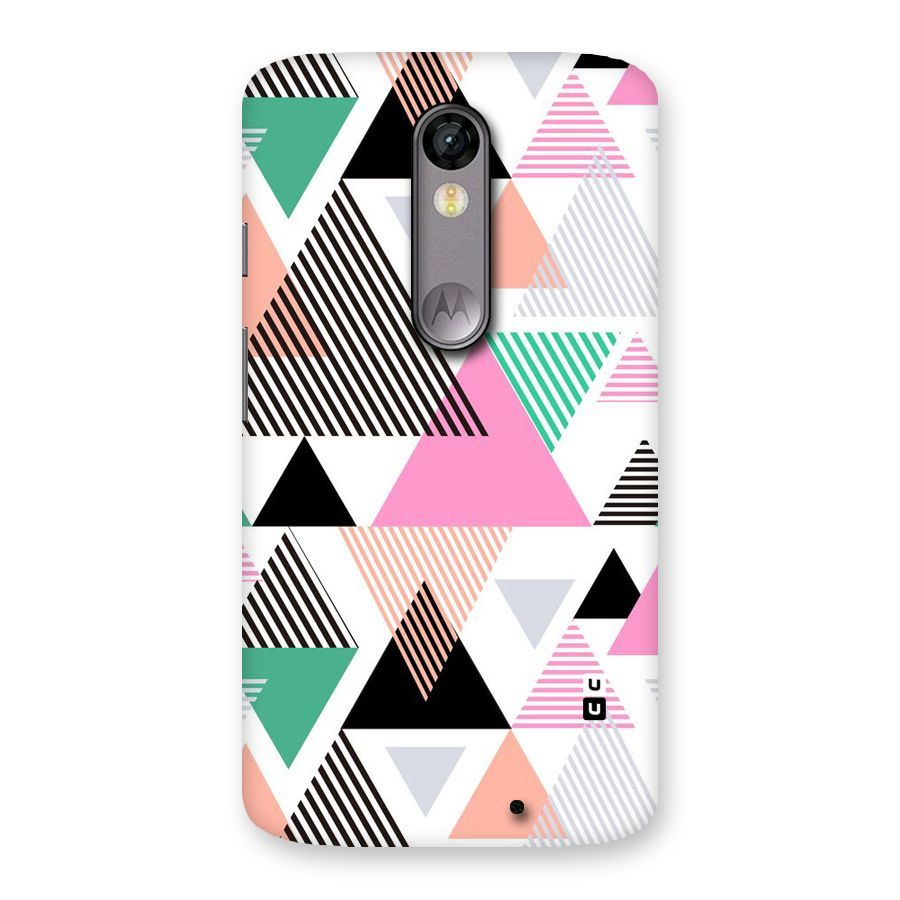 Stripes Abstract Colors Back Case for Moto X Force