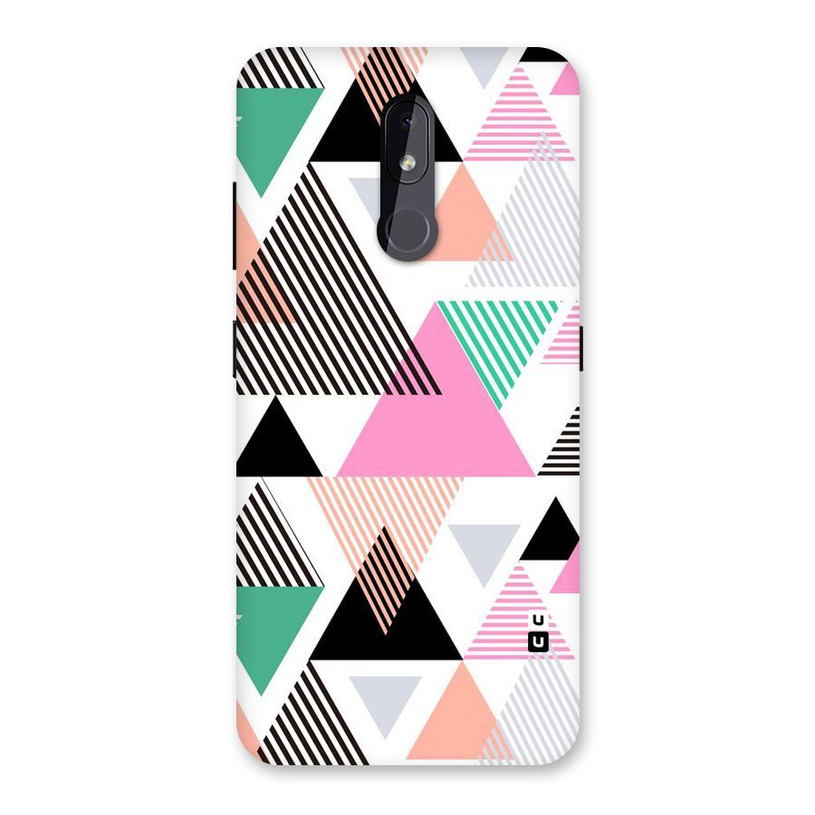 Stripes Abstract Colors Back Case for Nokia 3.2