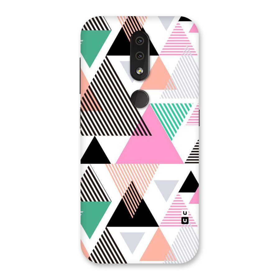 Stripes Abstract Colors Back Case for Nokia 4.2