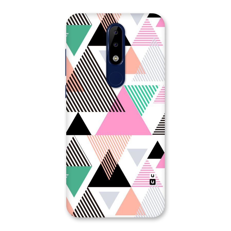 Stripes Abstract Colors Back Case for Nokia 5.1 Plus